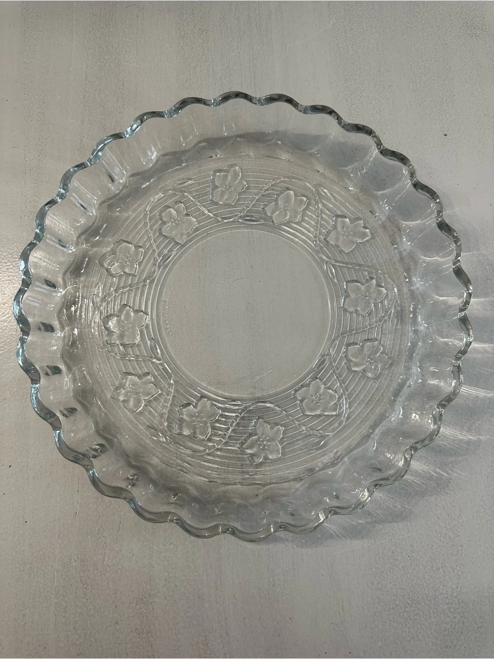 Anchor Hocking Vintage Avalon Quiche/ Tart/ Pie Baking Dish 10